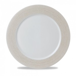 Presentatiebord plat met rand - Ø305mm - Coastal Sand