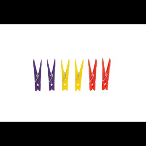 Wasknijpers kunststof set à 36