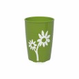 Beker anti slip SAN - 250cc - Groen met witte bloem