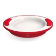Thermobord wit/rode rand melamine 255mm