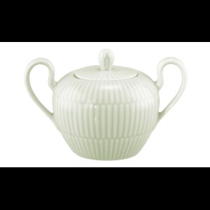 Suikerpot met deksel en twee oren - 0.23Ltr - Zeegroen