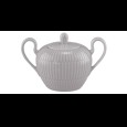 Suikerpot met deksel en twee oren - 0.23Ltr - Zilvergrijs