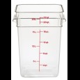 Cambro Voorraadbus zonder deksel vierkant - 20.8 Ltr - Clear