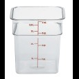 Cambro Voorraadbus zonder deksel vierkant - 3.8 Ltr - Clear