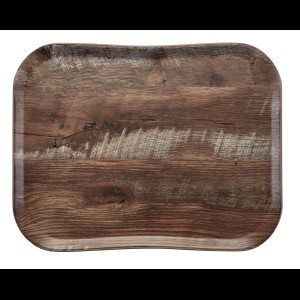 Cambro Dienblad wood grain - 457x355mm - Dark Oak