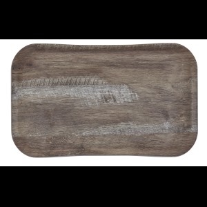 Cambro Dienblad wood grain - 530x370mm - Dark Oak