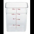 Cambro Voorraadbus zonder deksel vierkant - 7.6 Ltr - Clear