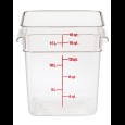 Cambro Voorraadbus zonder deksel vierkant - 17.2 Ltr - Clear