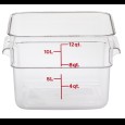 Cambro Voorraadbus zonder deksel vierkant - 11.4 Ltr - Clear