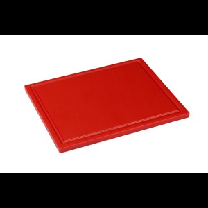 Interlux Snijplank met sapgoot - 530x325x15mm - Rood