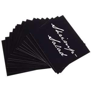 Beschrijfbare etiketten zwart set van 50 stuks