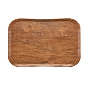 Dienblad Century Wood Grain Brown Olive 1/1GN