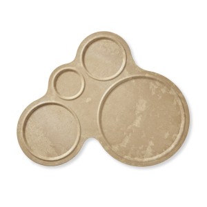 Dienblad groot - 400x460mm - Light brown/Sand