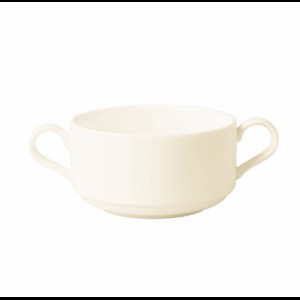 Soepkom met 2 oren Banquet off white 300cc
